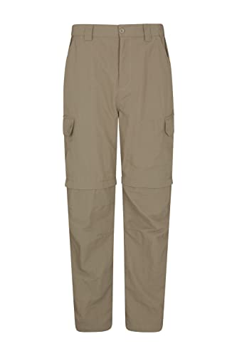 Mountain Warehouse Trek Herrenhose mit Reißverschlusstrennung Dunkelbeige 34 von Mountain Warehouse