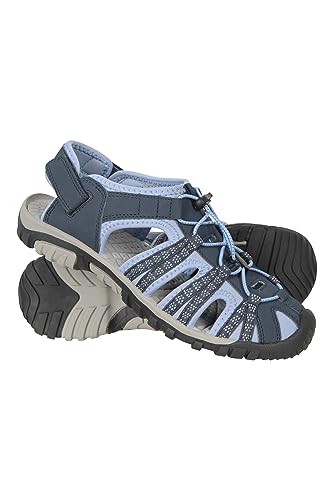 Mountain Warehouse Trek Sandalen für Damen - Shandalen mit Neoprenfutter, Strandschuhe, Flipflops mit EVA-Zwischensohle, verstellbar - Für Spaziergänge, Strand Hell Blau Damen-Schuhgröße 38 EU Mountain Warehouse Trek Sandalen für Damen - Shandalen mit Neoprenfutter, Strandschuhe, Flipflops mit EVA-Zwischensohle, verstellbar - Für Spaziergänge, Strand Hell Blau Damen-Schuhgröße 38 EU von Mountain Warehouse