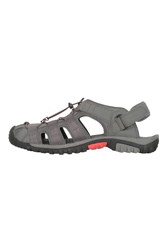 Mountain Warehouse Trek Sandalen für Herren - Shandalen Neopren, weiches Futter, Schuhe mit strapazierfähiger Außensohle - Für Herbstsspaziergänge, Reisen, Strand Dunkelgrau 42 von Mountain Warehouse