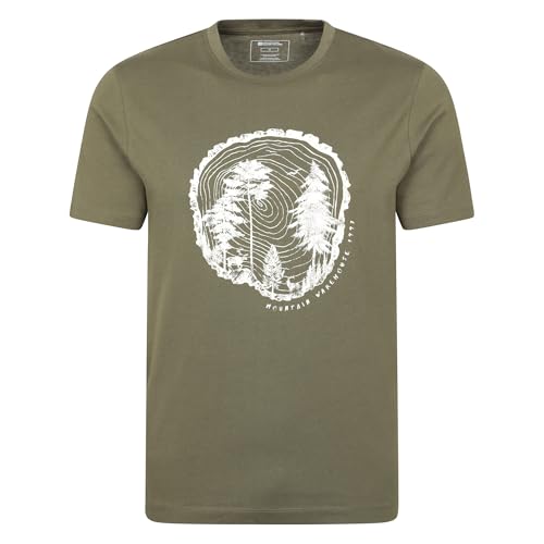 Mountain Warehouse Tri Linear Herren T-Shirt Khaki X-Small von Mountain Warehouse