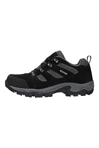 Mountain Warehouse Voyage Wasserfeste Schuhe für Herren - Leicht, schnelltrocknend, Wanderstiefel, Eva-Zwischensohle, Netzstoff, Laufschuhe, Laufsohle Gummi - Für Reisen Schwarz Jet 40 von Mountain Warehouse