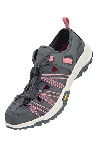 Mountain Warehouse Wanderlust Vibram Shandals Damen - Neoprenfutter, Vibram Sohle Sandalen, EVA Mittelsohle Damenschuhe - Ideal für Sommer, Strand, Wandern Rosa 40 EU von Mountain Warehouse