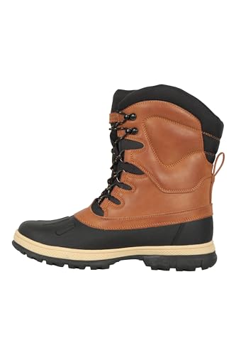 Mountain Warehouse Wasserdichte Arctic-Schneeschuhe für Männer - schnelltrocknend, schnellsaugend, warm, flache Schnürsenkel - fürs Reisen, für den Schnee, zum Wandern Braun 43 von Mountain Warehouse