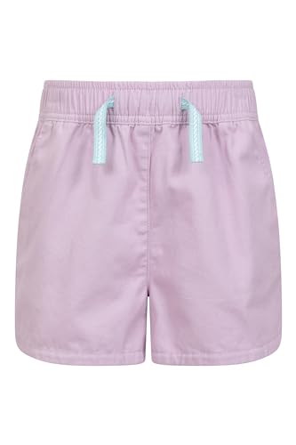 Mountain Warehouse Waterfall Kindershorts - Sommershorts aus 100% Baumwolle, leichte Kurze Hose, Atmungsaktive & mit Elastikbund- Strandshorts Für Jungen & Mädchen Lila 11-12 Jahre von Mountain Warehouse