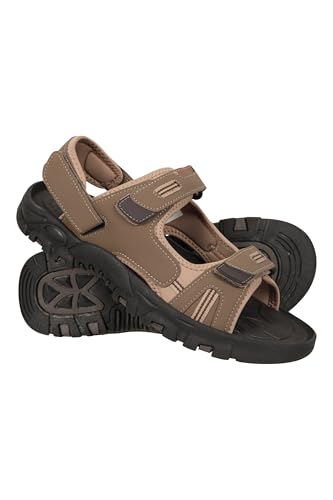 Mountain Warehouse Z4 Sandalen für Herren -Schuhe mit Neoprenfutter, Klettverschluss, Phylon-Zwischensohle, Wildleder - Für Frühling, Sommer, Reisen Braun Herren-Schuhgröße 42 DE von Mountain Warehouse