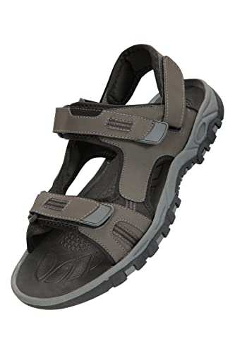 Mountain Warehouse Z4 Sandalen für Herren - Herbst Winterschuhe mit Neoprenfutter, Klettverschluss, Flipflops mit Phylon-Zwischensohle, Wildleder - Für Reisen, Wandern Schwarz Jet 42 von Mountain Warehouse