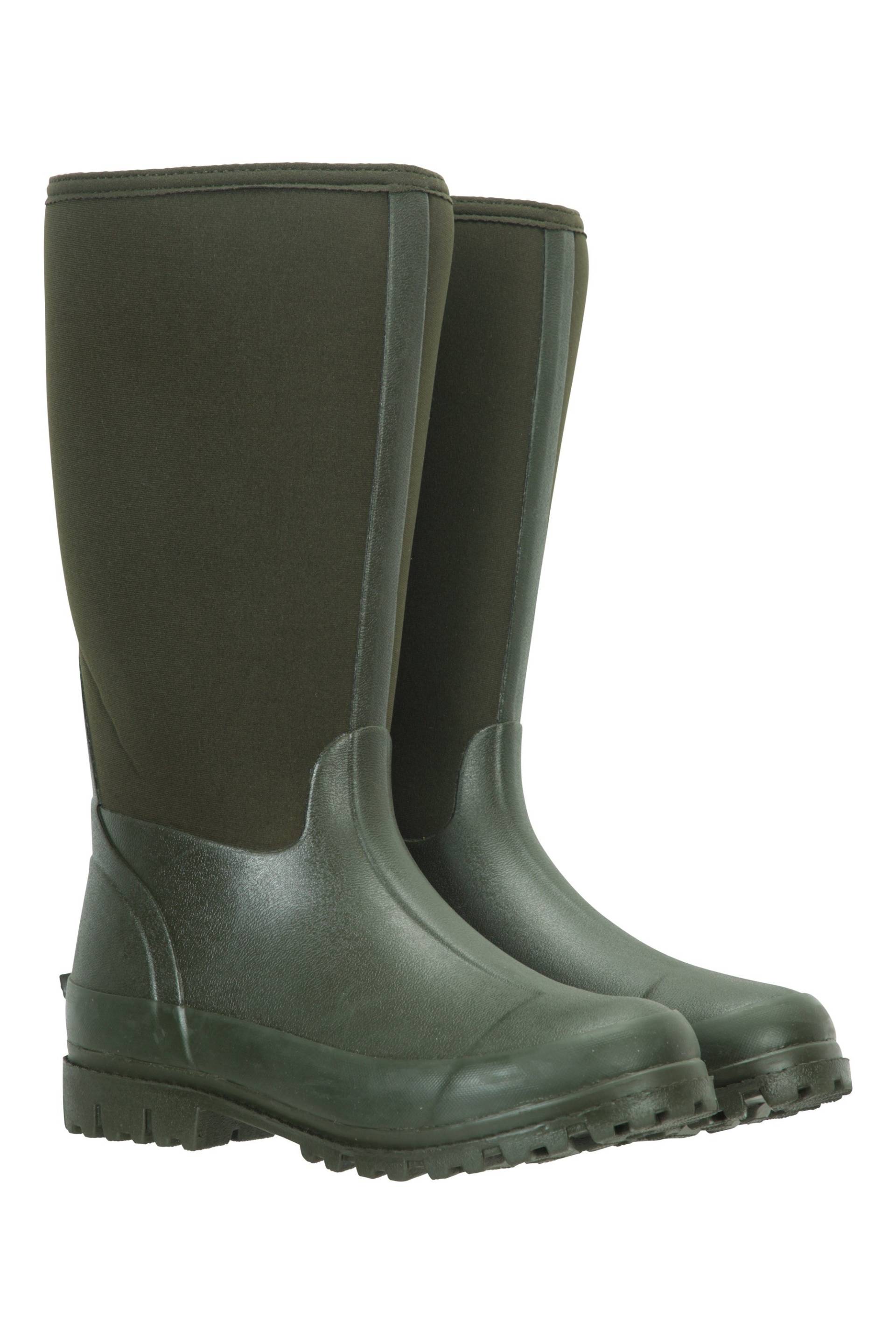 Mucker Damen Lange Neopren-Stiefel - Khaki von Mountain Warehouse