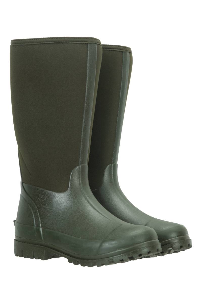 Mucker Damen Lange Neopren-Stiefel - Khaki von Mountain Warehouse
