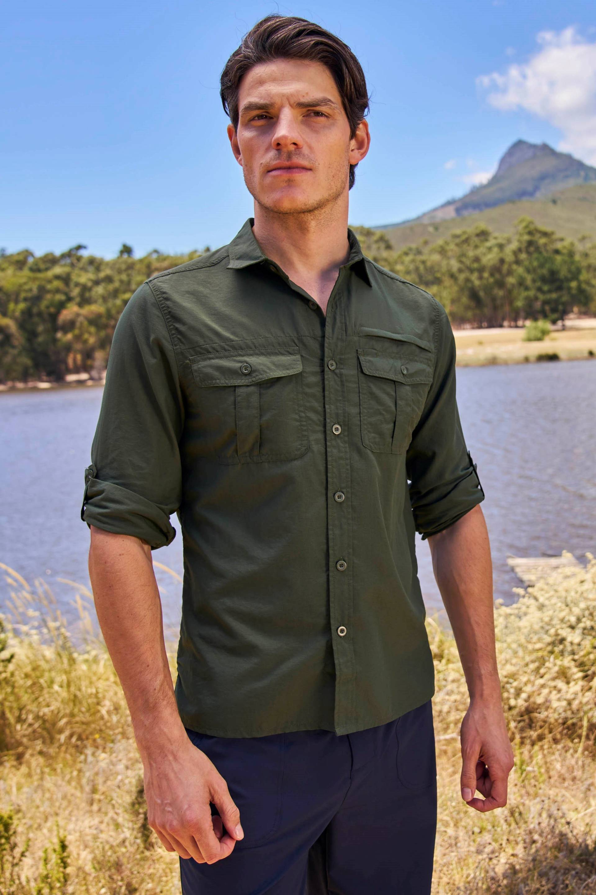 Navigator II UV-Hemd für Herren - Khaki von Mountain Warehouse