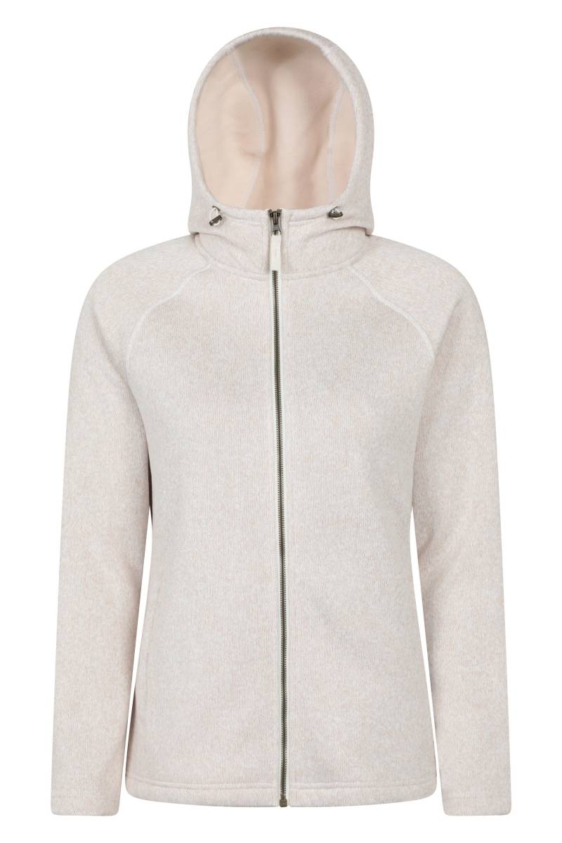 Nevis Damen-Kapuzenpullover mit Reißverschluss - Beige von Mountain Warehouse