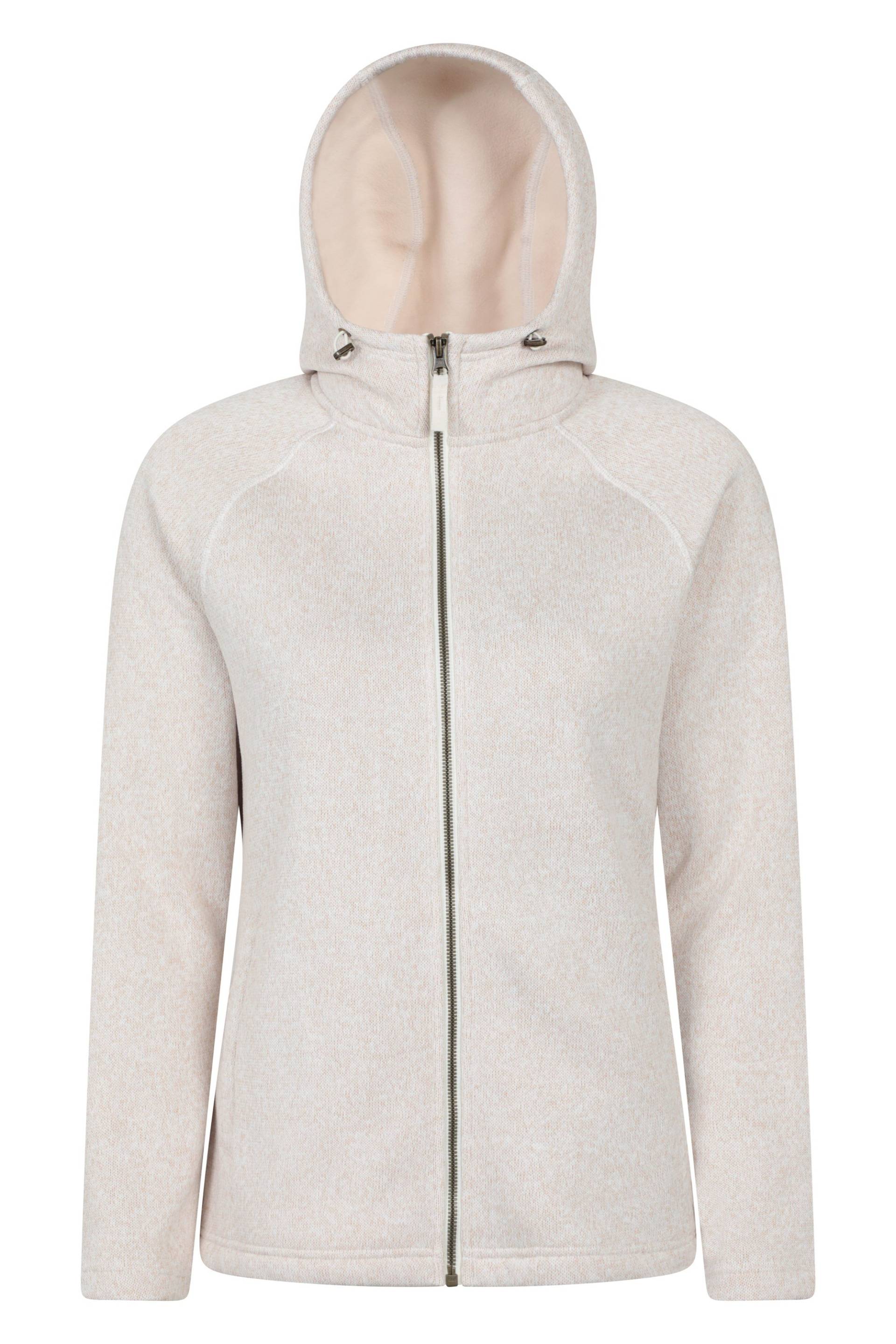 Nevis Damen-Kapuzenpullover mit Reißverschluss - Beige von Mountain Warehouse