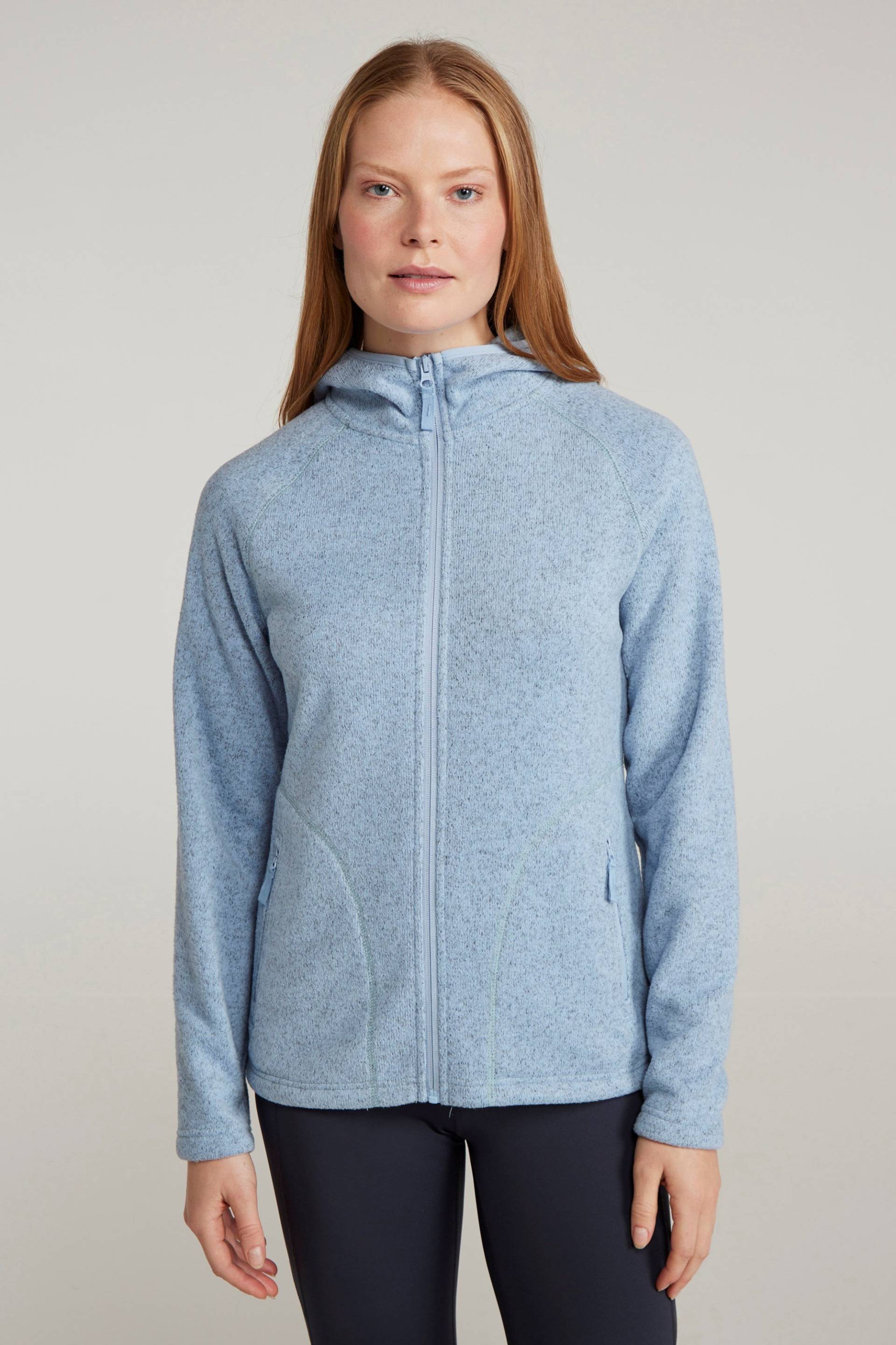 Nevis Damen-Kapuzenpullover mit Reißverschluss - Blau von Mountain Warehouse