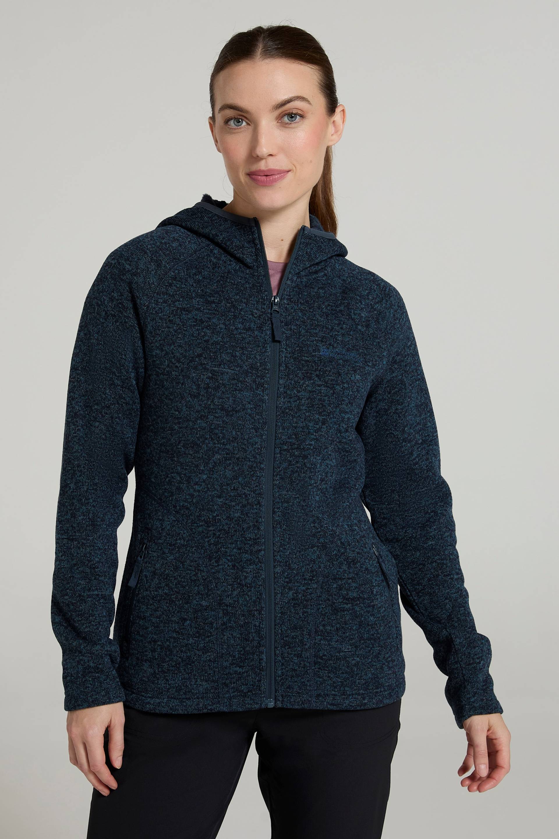 Nevis Damen-Kapuzenpullover mit Reißverschluss - Dark Blau von Mountain Warehouse