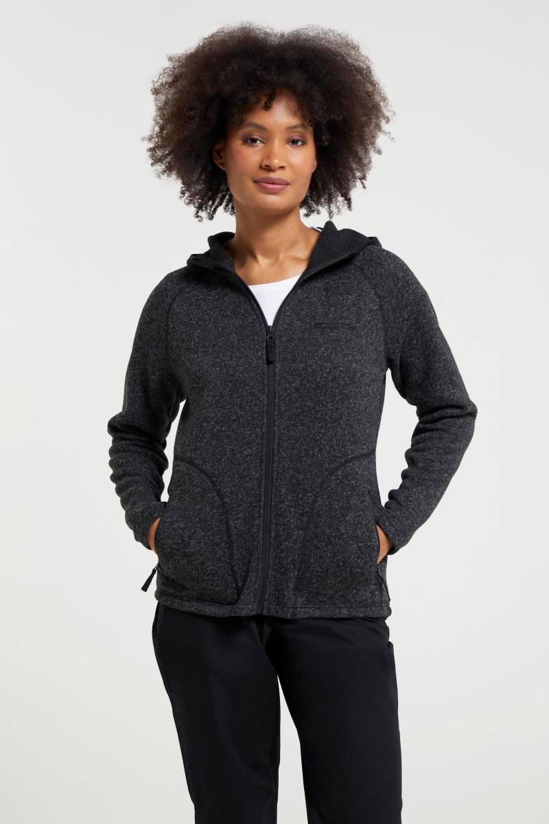 Nevis Damen-Kapuzenpullover mit Reißverschluss - Schwarz Nevis Damen-Kapuzenpullover mit Reißverschluss - Schwarz von Mountain Warehouse