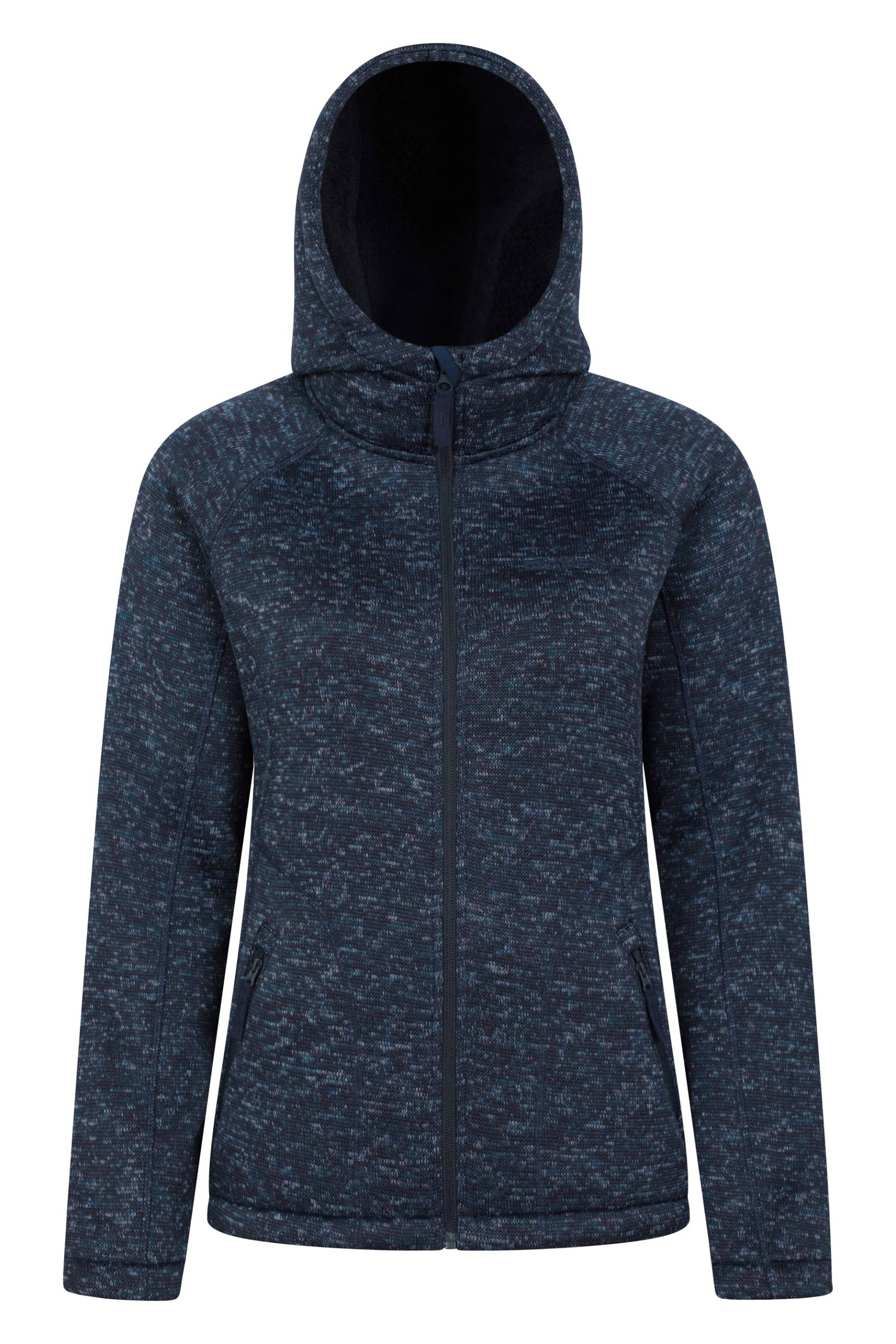 Nevis Pelzgefütterter Damen-Kapuzenpulli - Marineblau von Mountain Warehouse