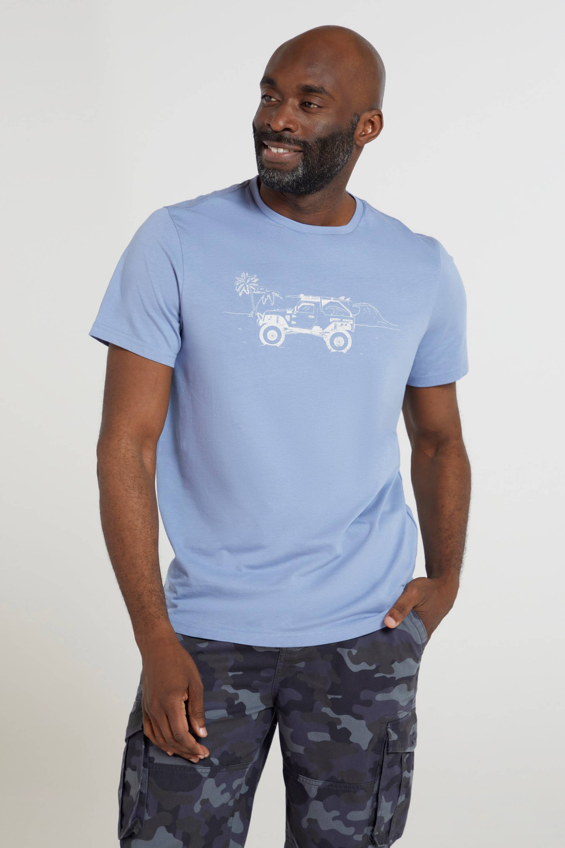 Ocean Drive Bio-T-Shirt für Herren - Blau von Mountain Warehouse