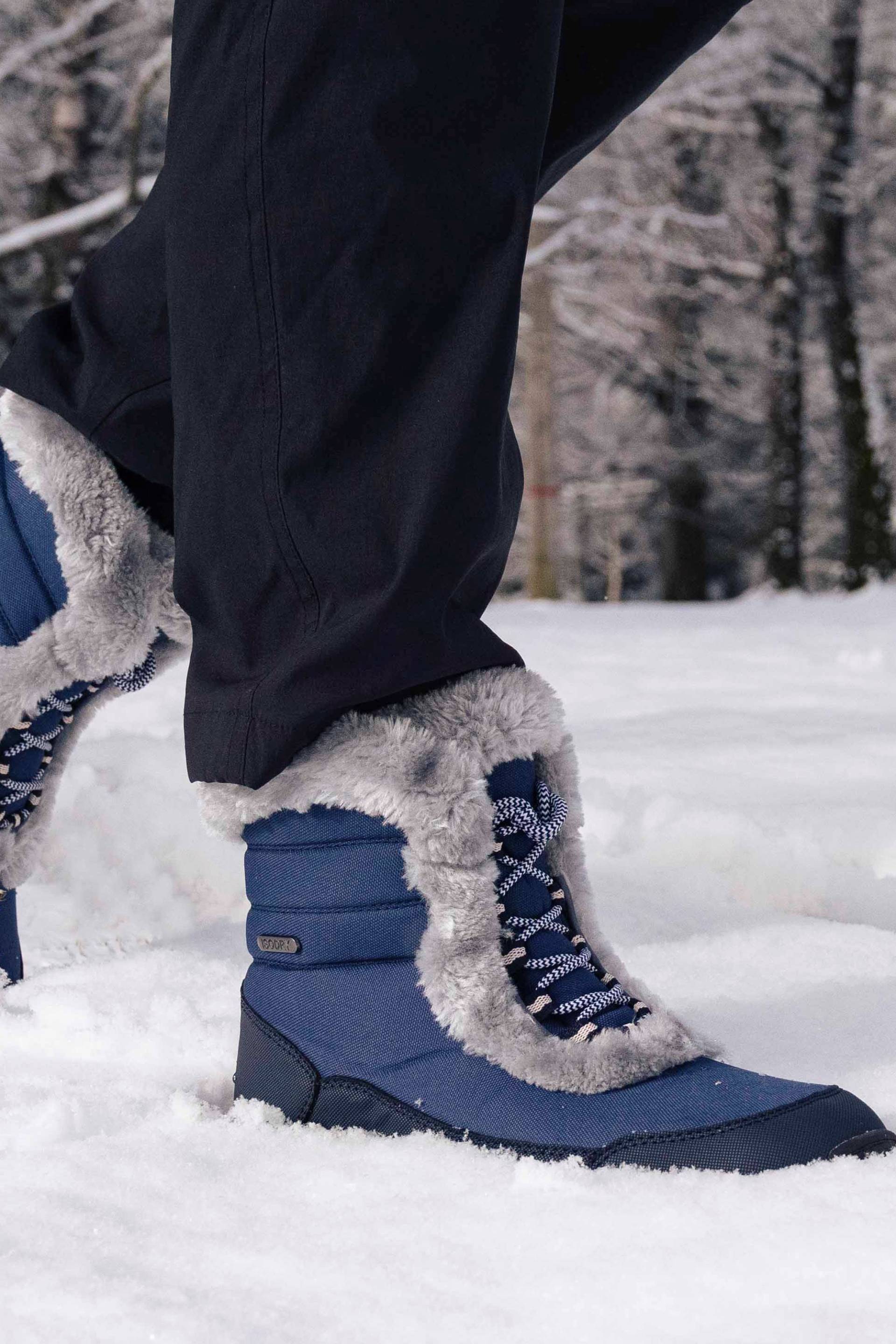 Ohio Kurze Damen Thermo-Schneestiefel - Blau von Mountain Warehouse