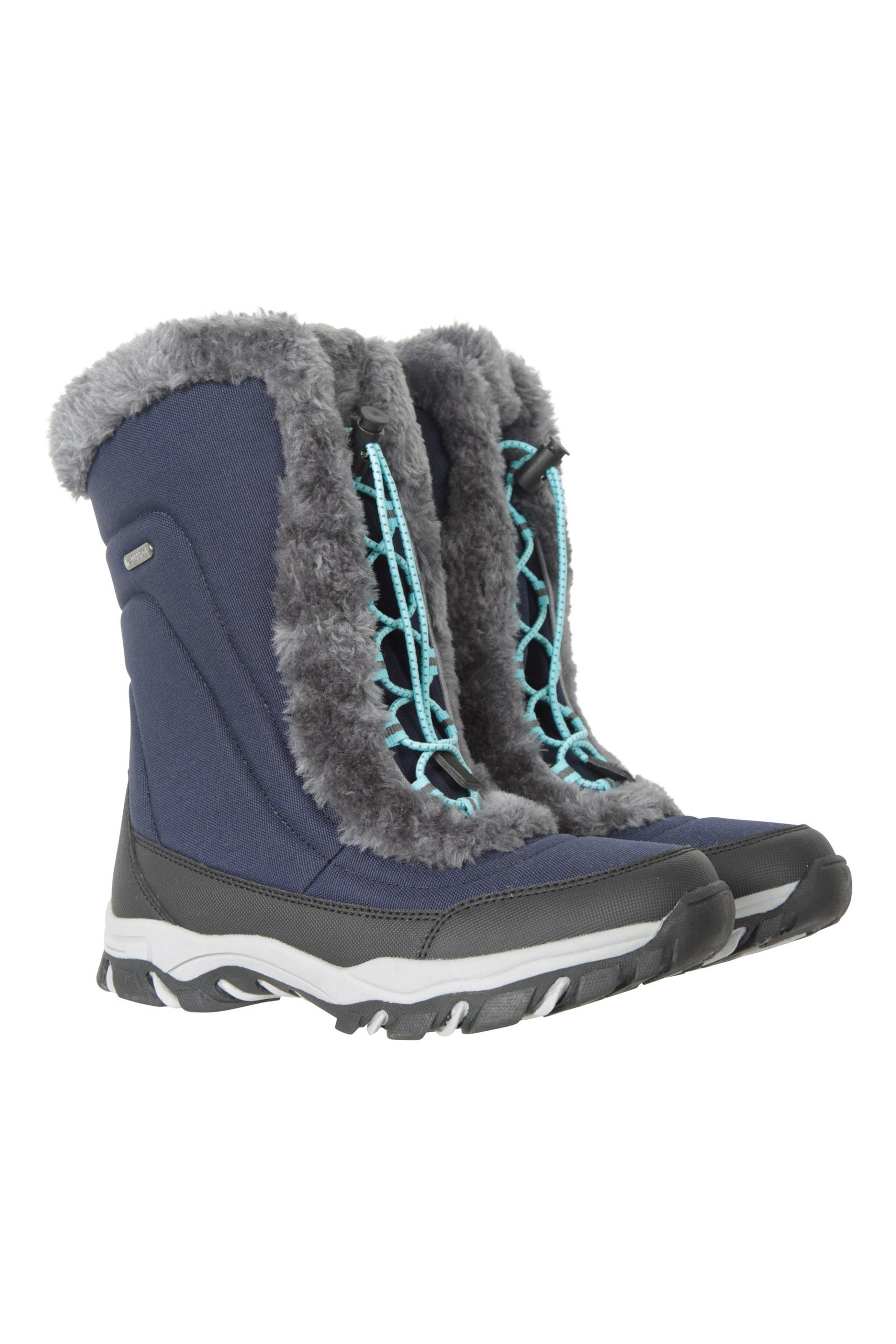 Ohio Wasserdichte Kinder Schneestiefel - Marineblau von Mountain Warehouse