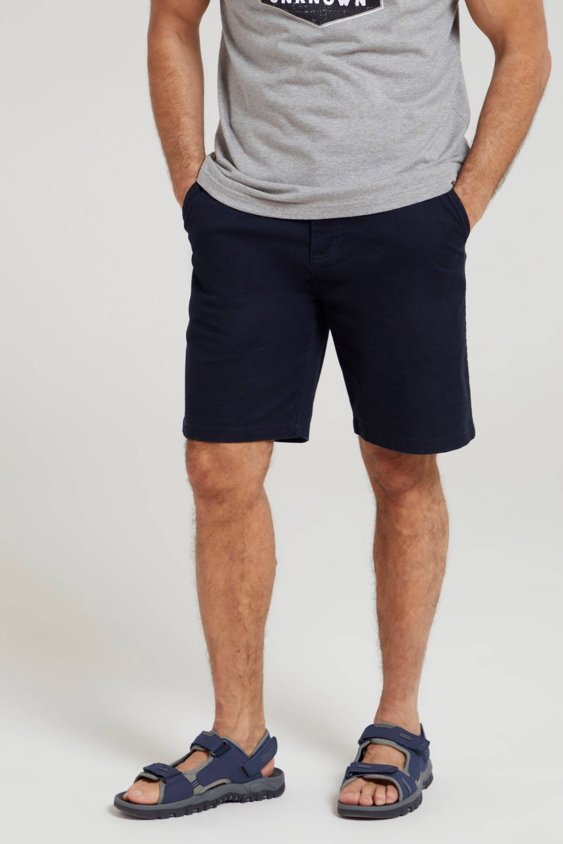 Organic Woods Herren Chino Shorts - Marineblau von Mountain Warehouse