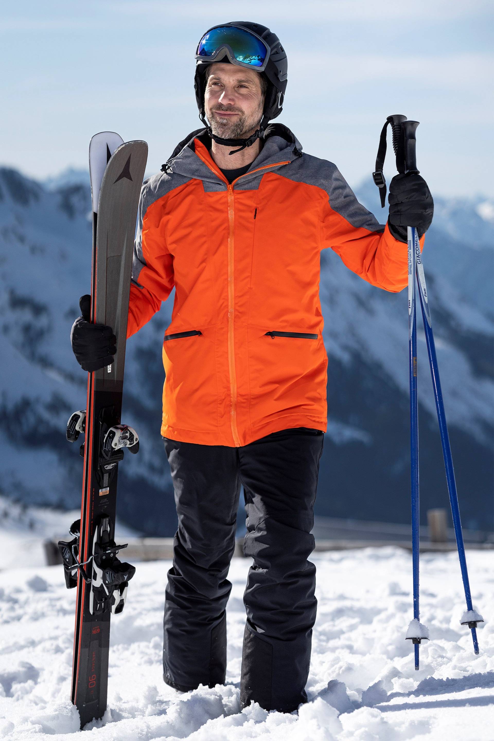 Orion Herren Skijacke - Orange von Mountain Warehouse