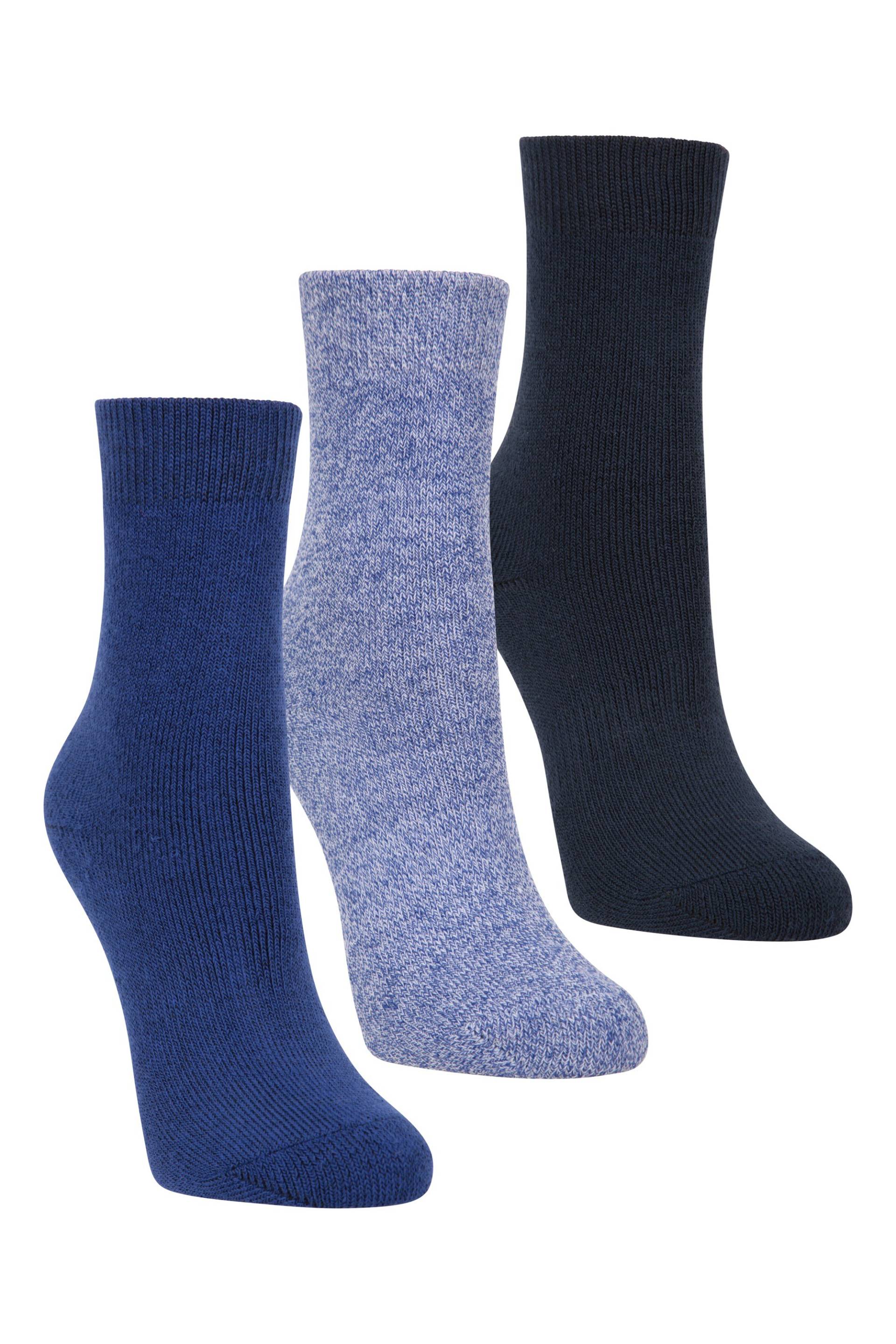 Outdoor Kindersocken - 3er Pack - Blau von Mountain Warehouse