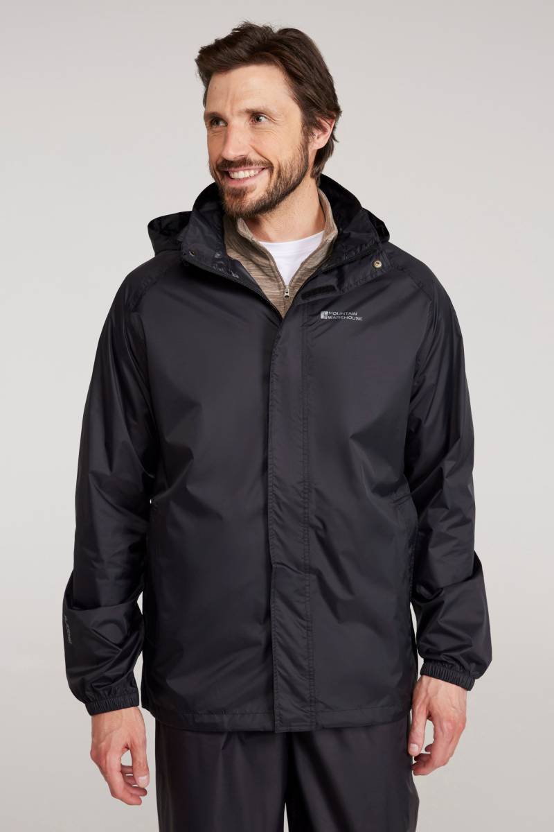 Pakka Wasserdichte Herren-Regenjacke - Schwarz Pakka Wasserdichte Herren-Regenjacke - Schwarz von Mountain Warehouse