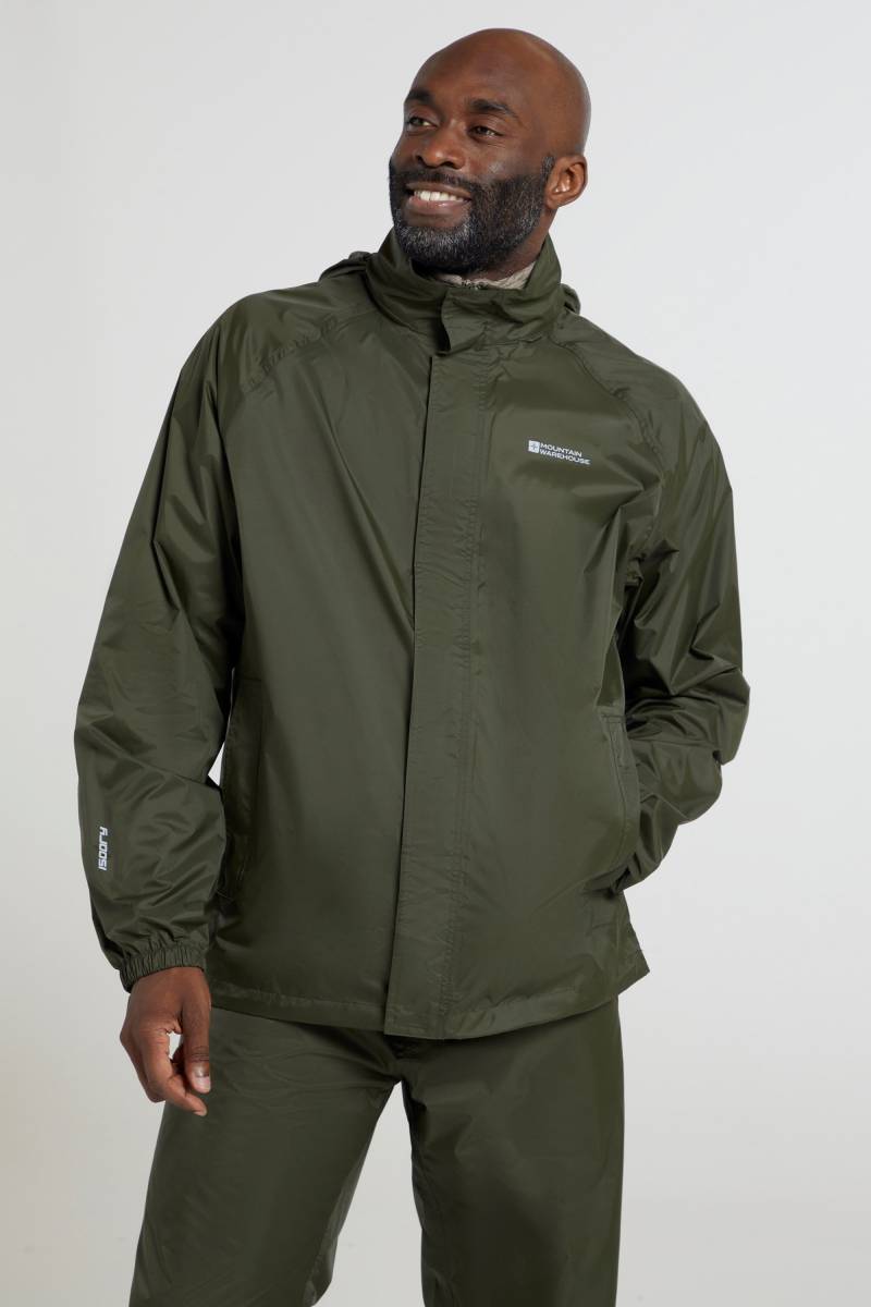 Pakka Wasserdichte Herren-Regenjacke - Dunkel-Khaki Pakka Wasserdichte Herren-Regenjacke - Dunkel-Khaki von Mountain Warehouse