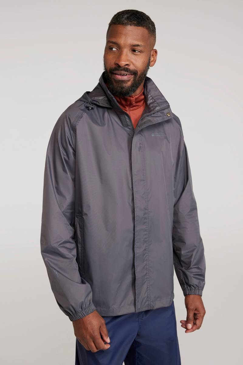 Pakka Wasserdichte Herren-Regenjacke - Grau von Mountain Warehouse