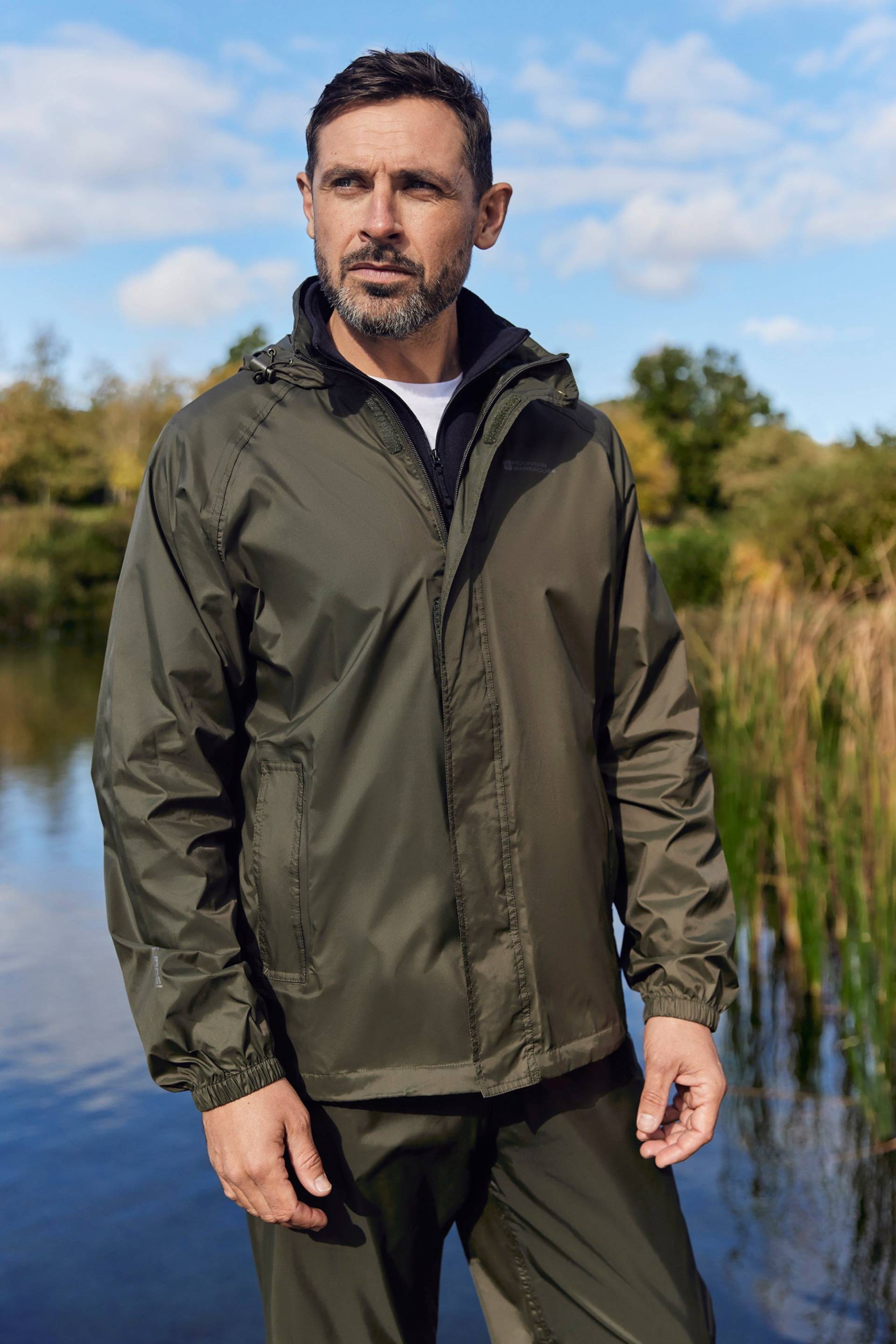 Pakka Wasserdichte Herren-Regenjacke - Khaki Pakka Wasserdichte Herren-Regenjacke - Khaki von Mountain Warehouse