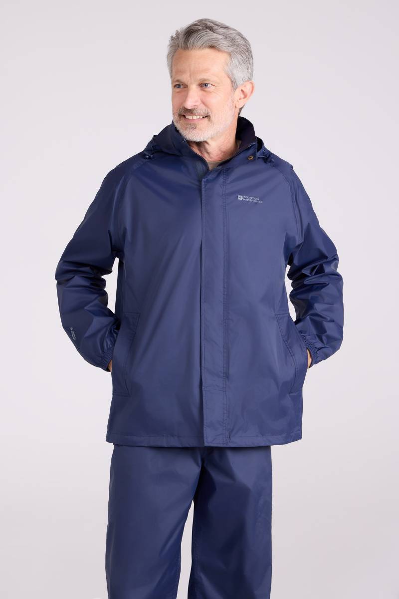 Pakka Wasserdichte Herren-Regenjacke - Marineblau Pakka Wasserdichte Herren-Regenjacke - Marineblau von Mountain Warehouse
