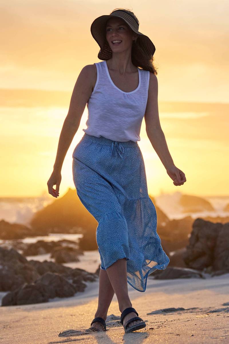 Palermo Damen Midirock - Blau von Mountain Warehouse