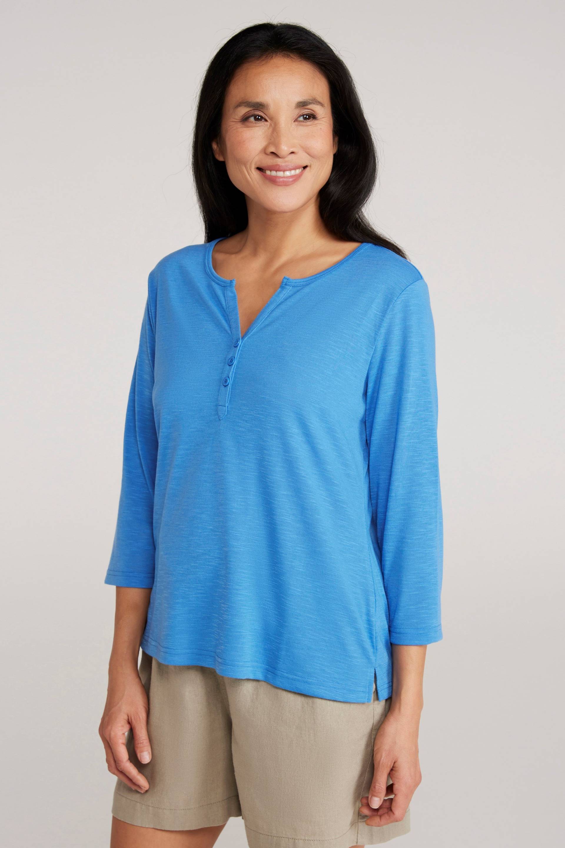 Agra Damen Knopf-Oberteil - Blau von Mountain Warehouse