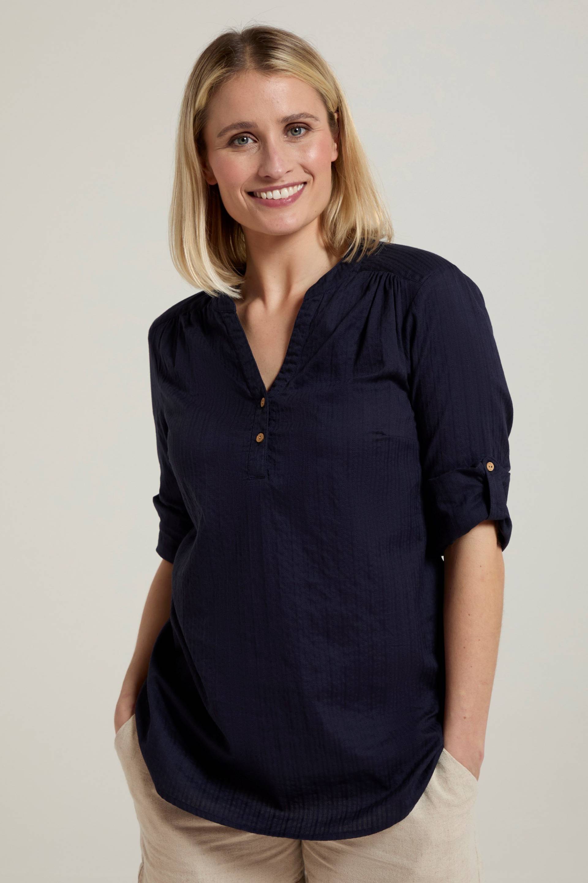 Petra Lockeres Damenhemd - Marineblau von Mountain Warehouse