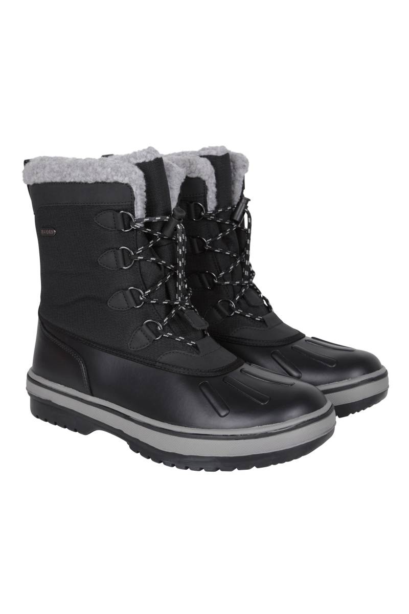 Pinnacle Wasserdichte Herren Thermo-Schneestiefel - Schwarz von Mountain Warehouse