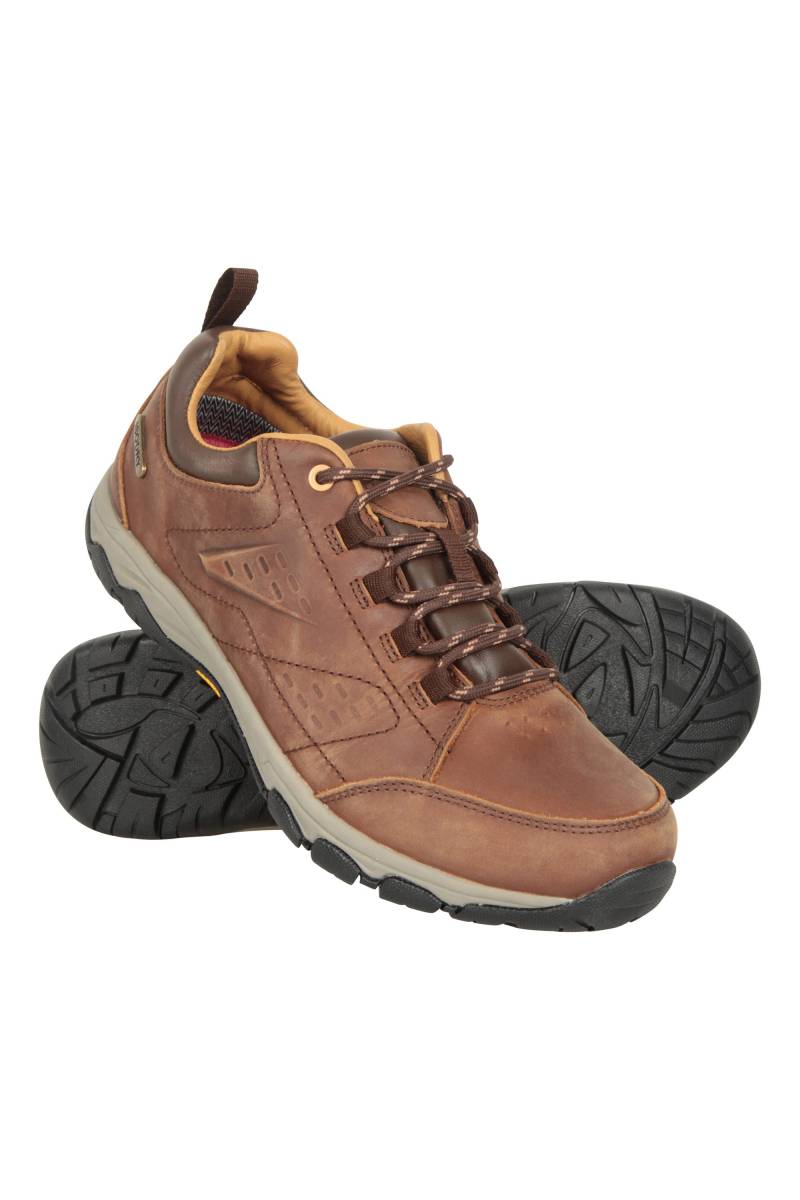 Pioneer wasserdichte Wanderschuhe aus Leder Damen - Braun von Mountain Warehouse