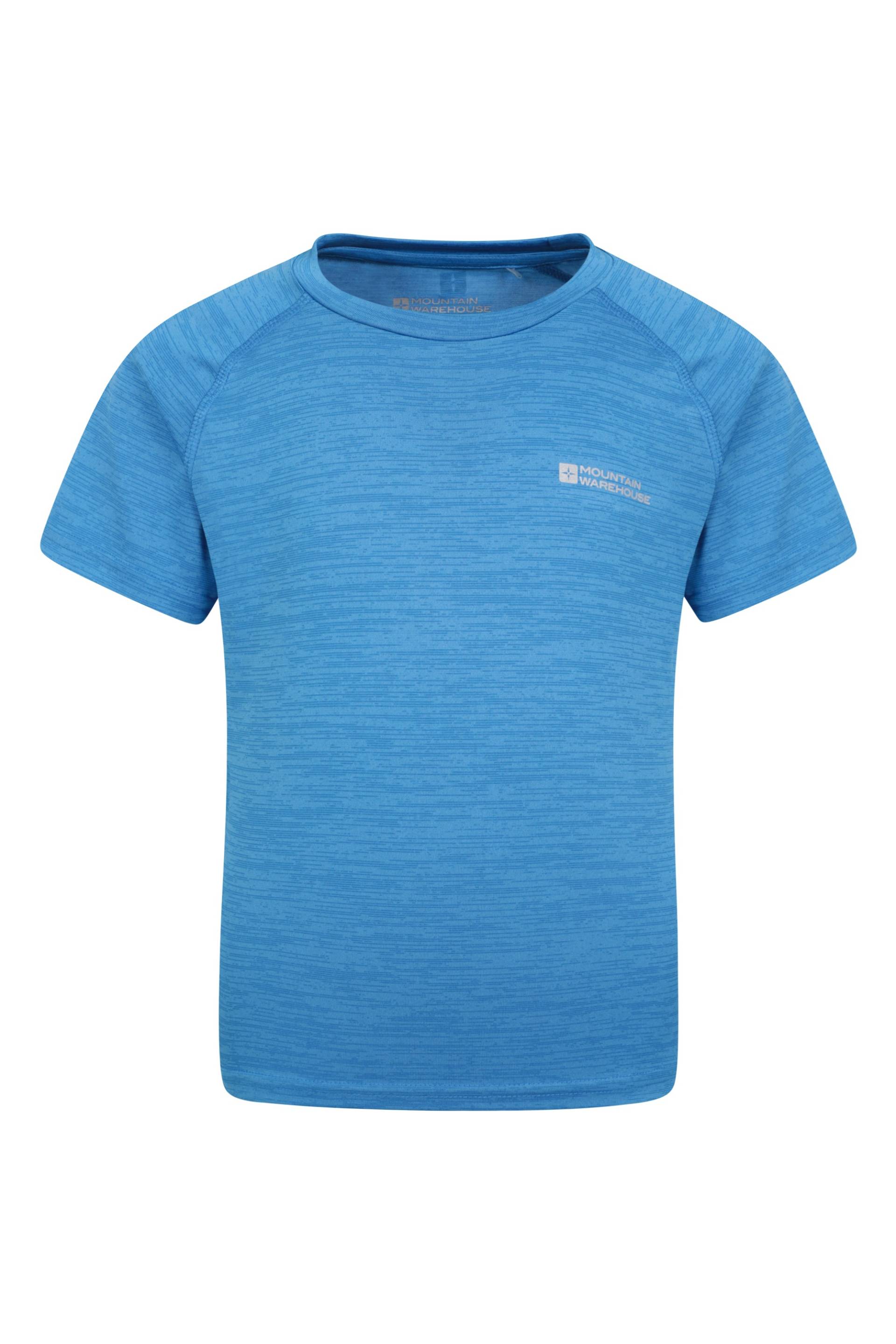 Plain Field Jungen T-Shirt - Blau von Mountain Warehouse