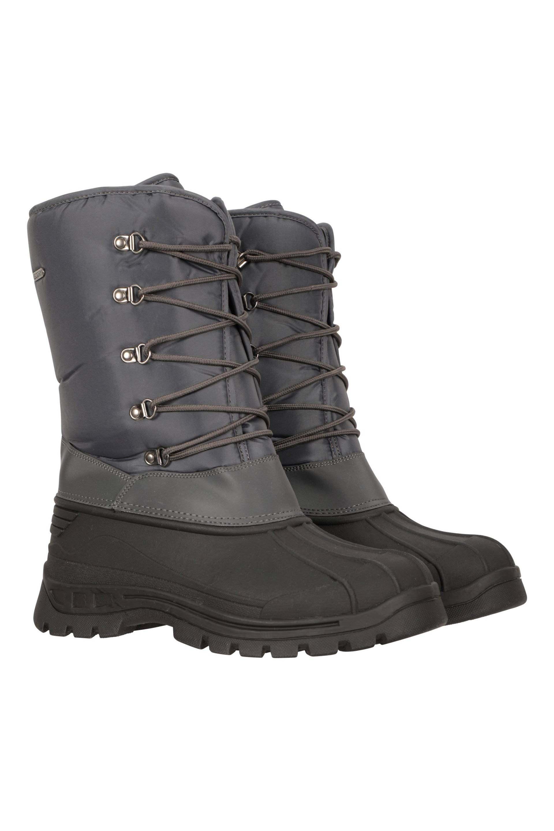 Plough Herren-Schneestiefel - Grau von Mountain Warehouse