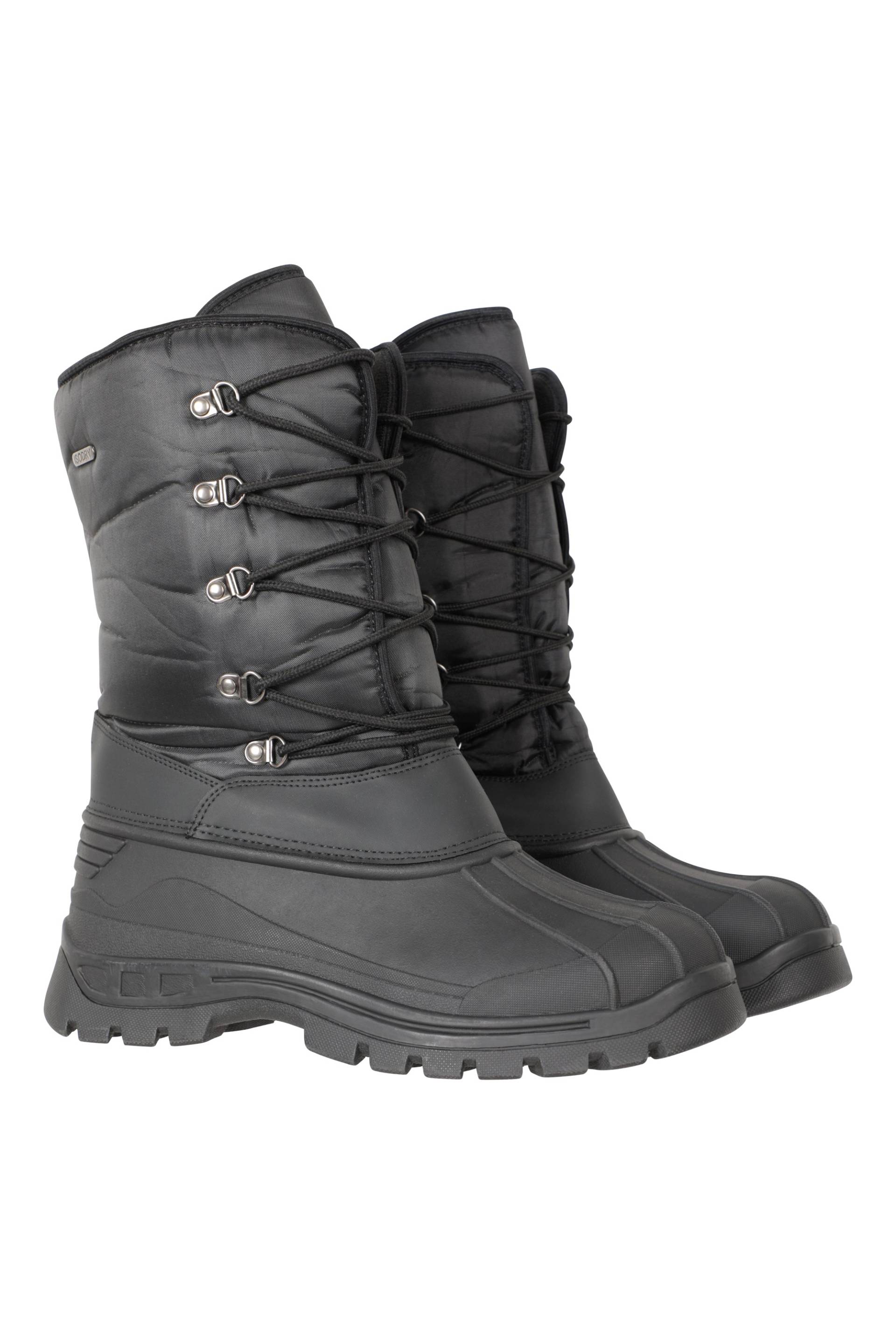 Plough Herren-Schneestiefel - Schwarz von Mountain Warehouse