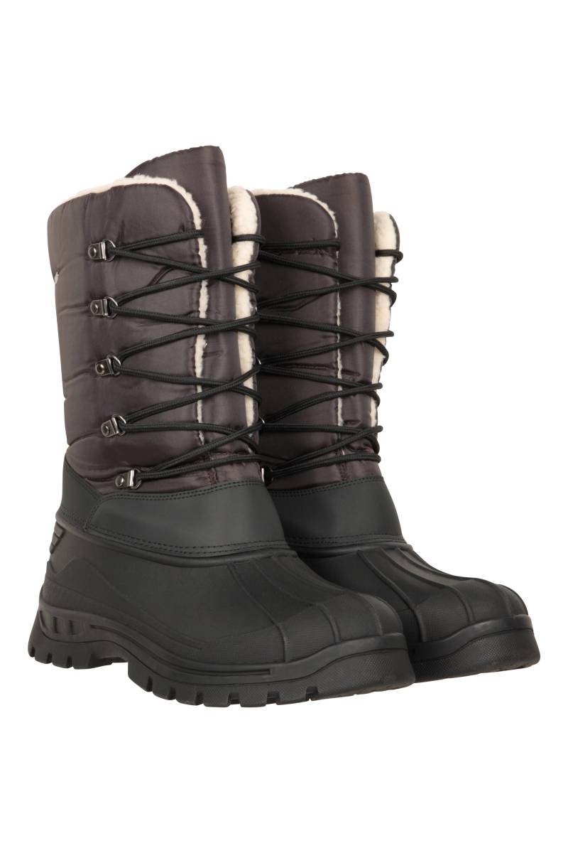 Plough Herrenschneestiefel mit Sherpafutter - Braun von Mountain Warehouse