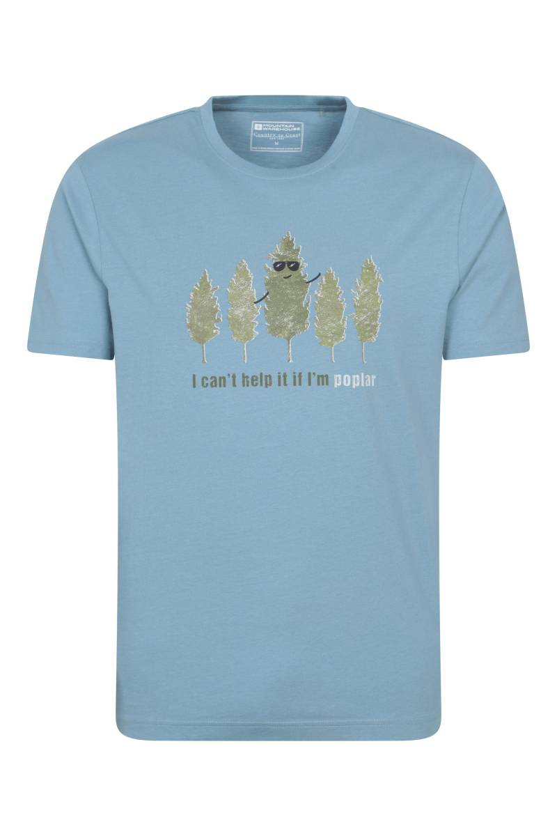 Poplar Tree Herren Grafik T-Shirt - Blau Poplar Tree Herren Grafik T-Shirt - Blau von Mountain Warehouse