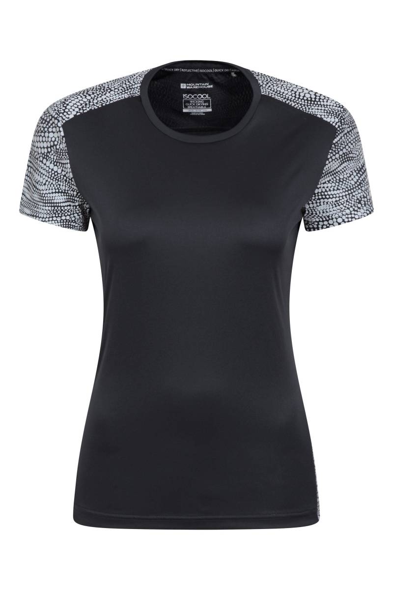 Pro Running Reflektierendes Damen T-Shirt - Schwarz von Mountain Warehouse