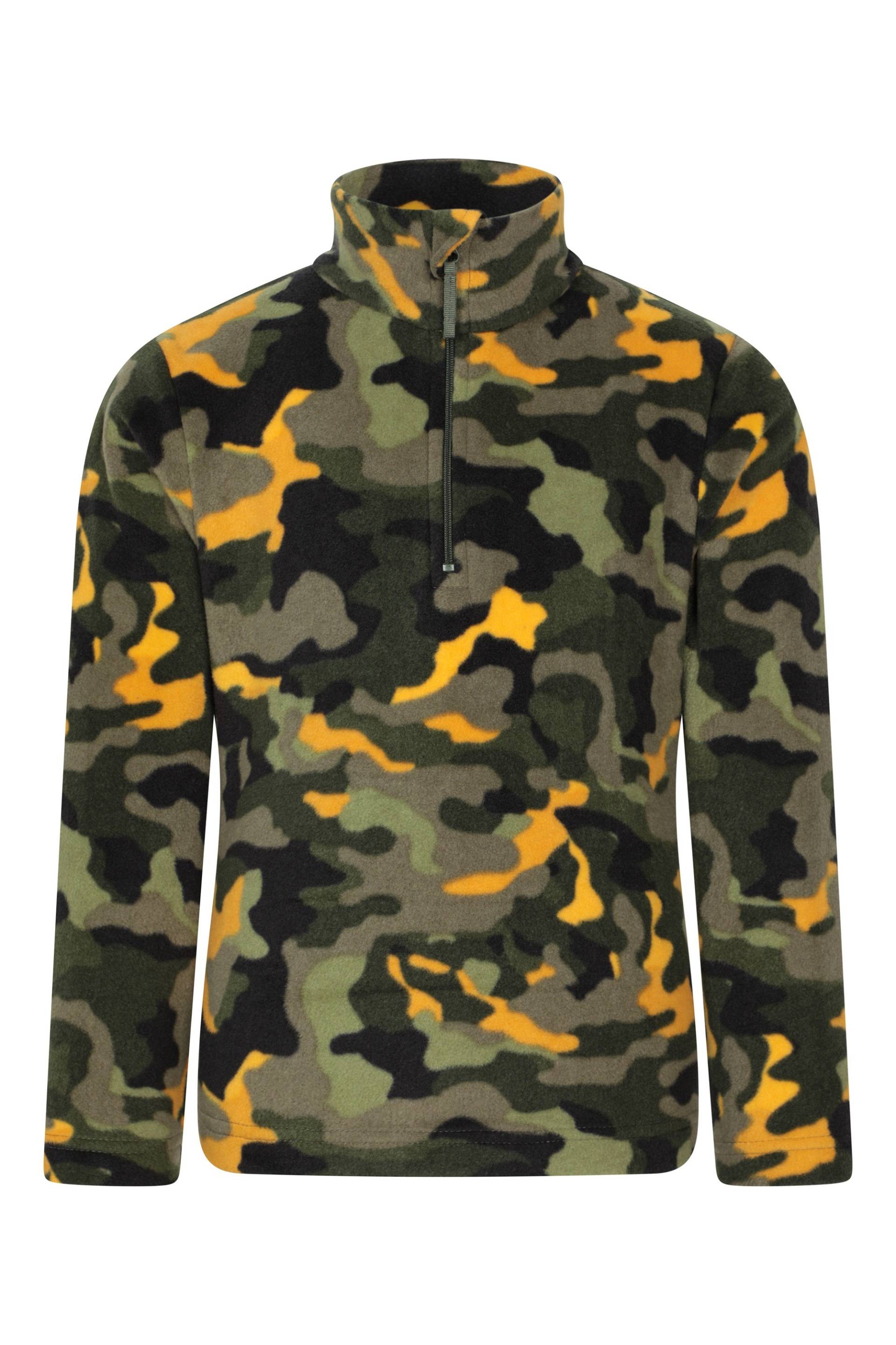 Pursuit Gemustertes Kinder Fleece mit Reißverschluss - Grün Pursuit Gemustertes Kinder Fleece mit Reißverschluss - Grün von Mountain Warehouse
