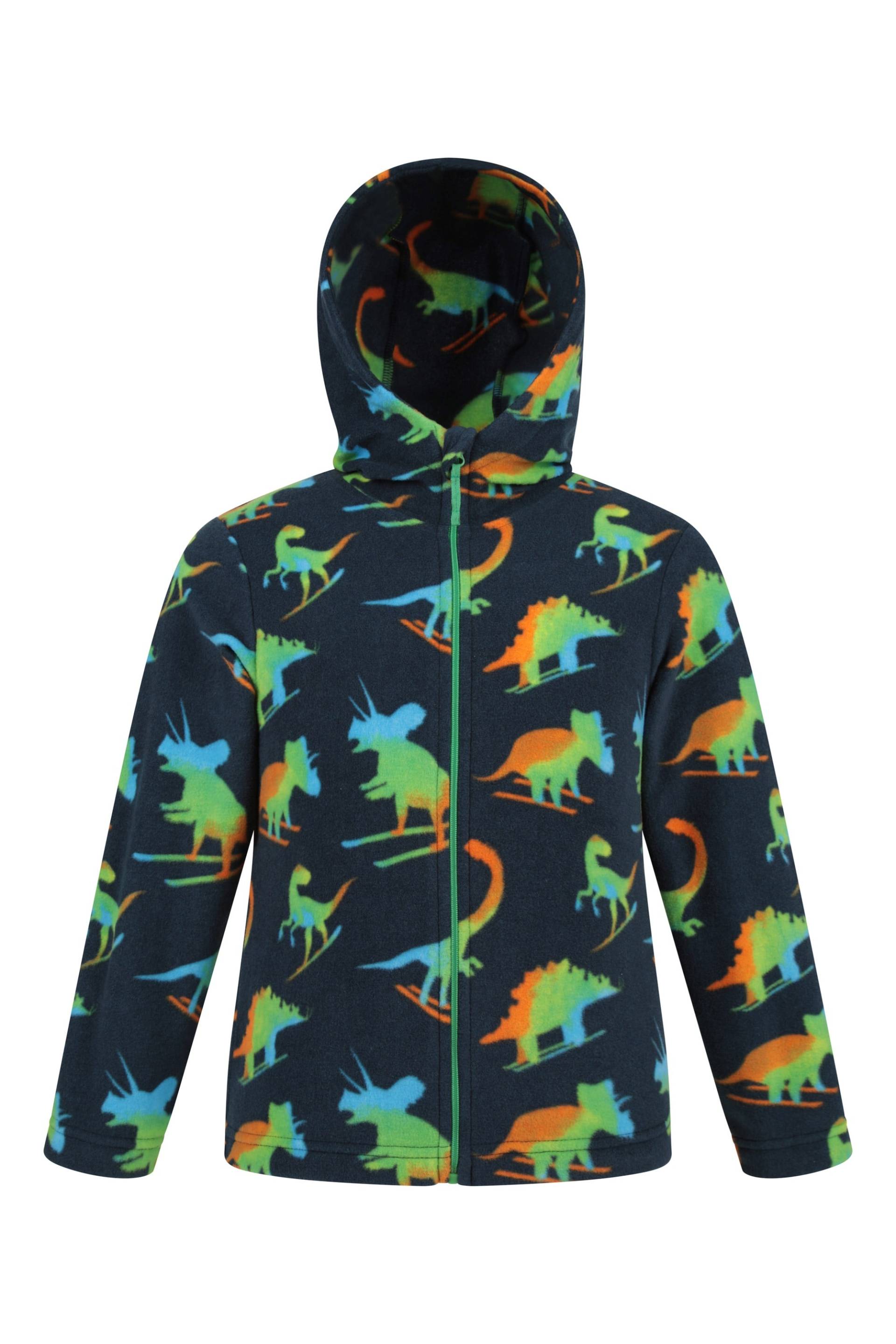 Pursuit II Gemusterter Kinder-Kapuzenpullover - Blau von Mountain Warehouse