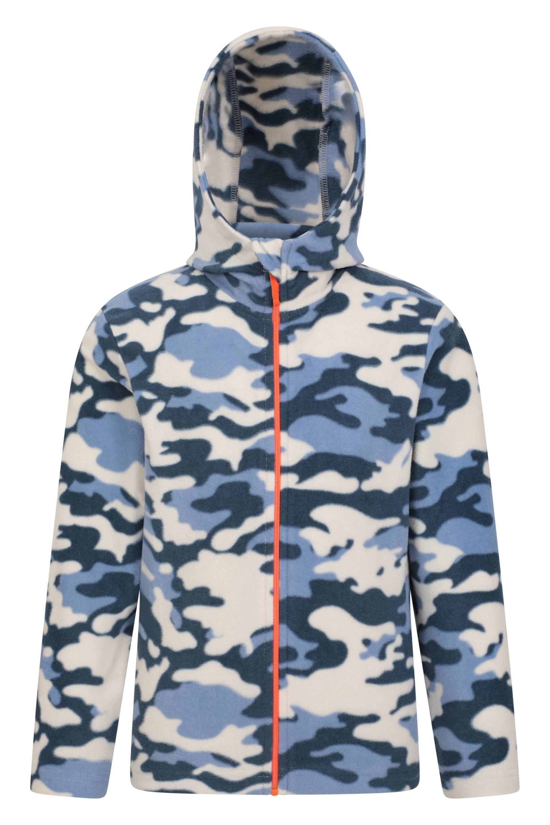 Pursuit II Gemusterter Kinder-Kapuzenpullover - Blau von Mountain Warehouse