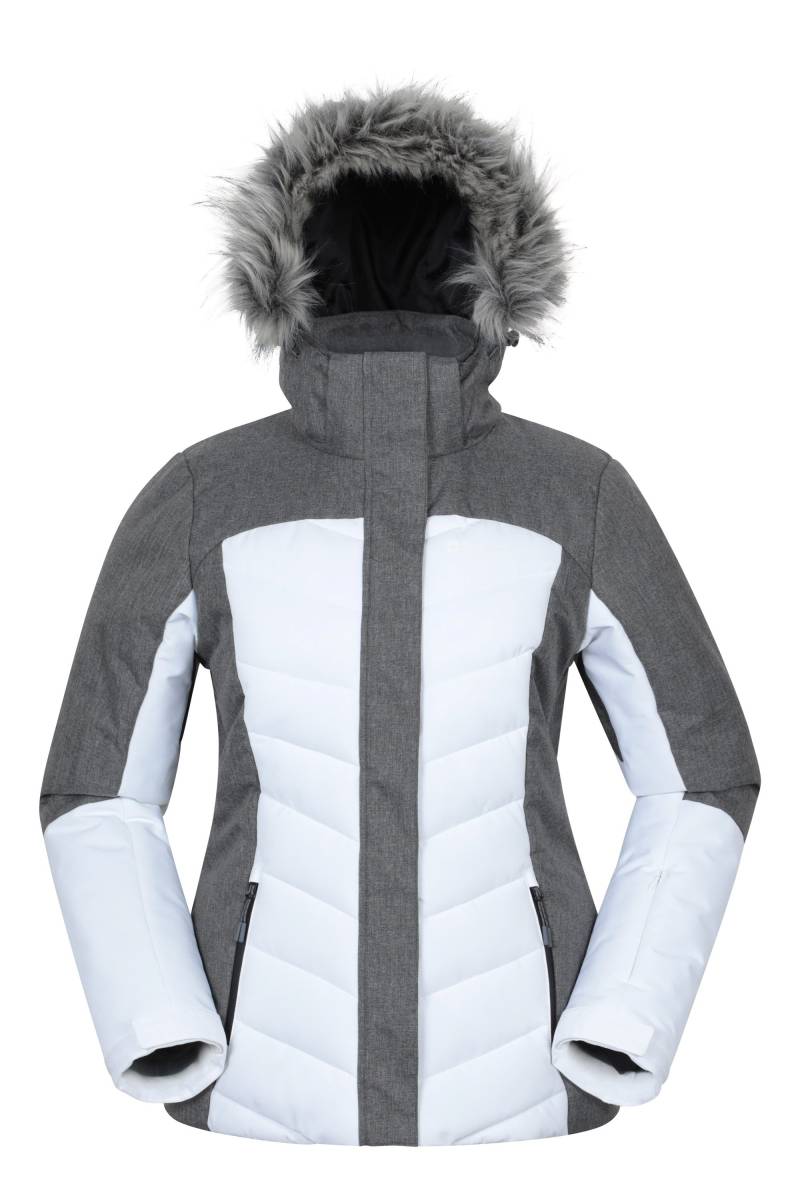 Pyrenees II Gepolsterte Damen Skijacke - Weiss von Mountain Warehouse