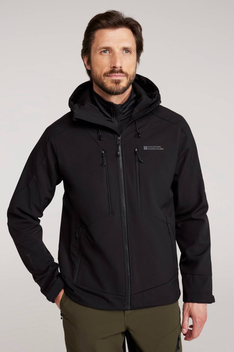 Radius Softshell-Jacke Herren - Schwarz von Mountain Warehouse