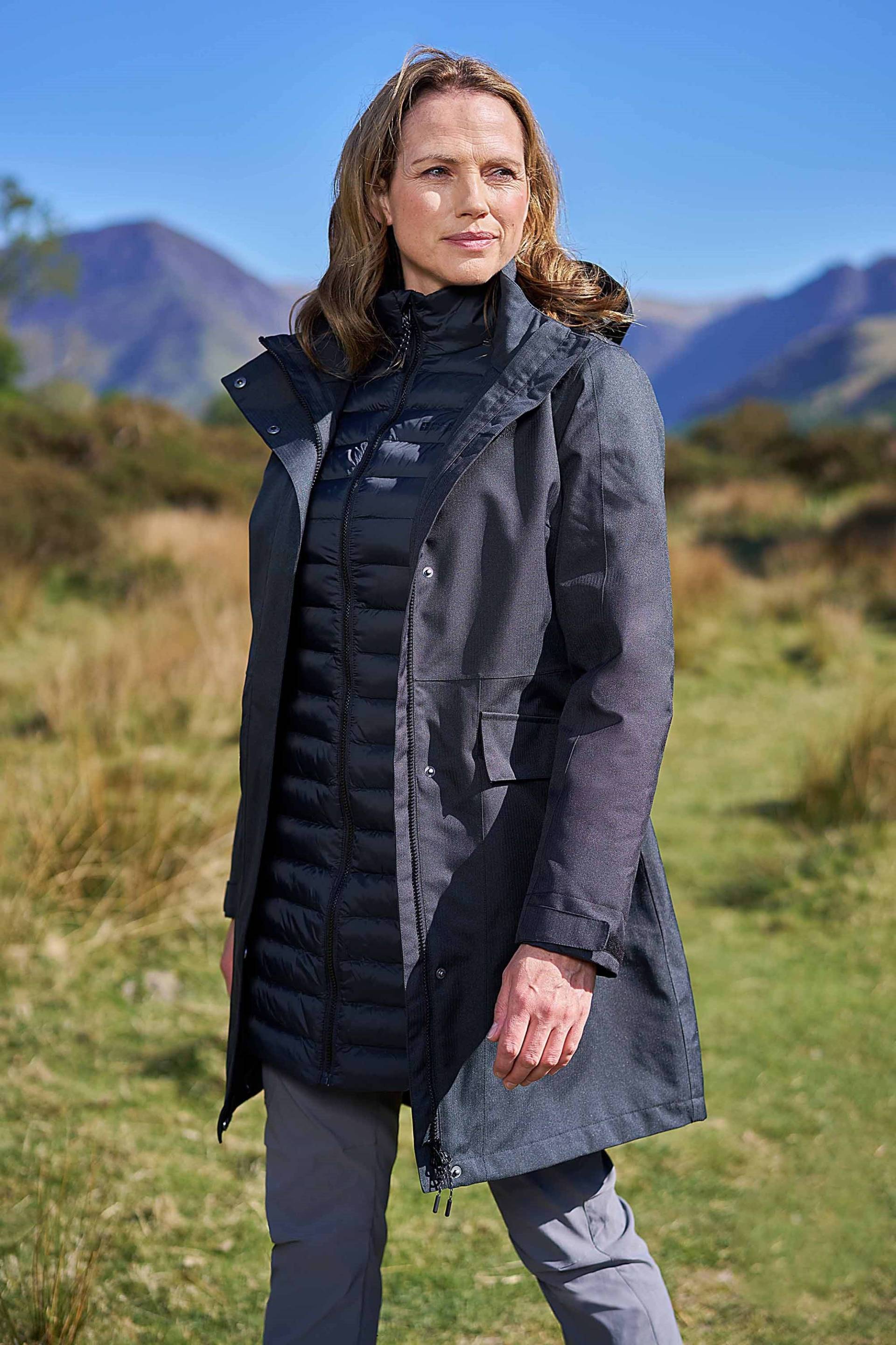 Rain On Wasserdichte 3-in-1 Damenjacke - Schwarz von Mountain Warehouse