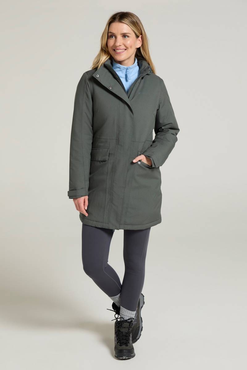 Rain On wasserdichte wattierte Damenjacke - Khaki von Mountain Warehouse