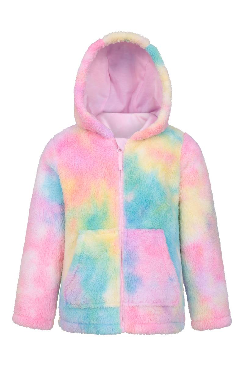 Rainbow Kuscheliger Kinderkapuzenpulli mit Reißverschluss - Intensiv Pink von Mountain Warehouse