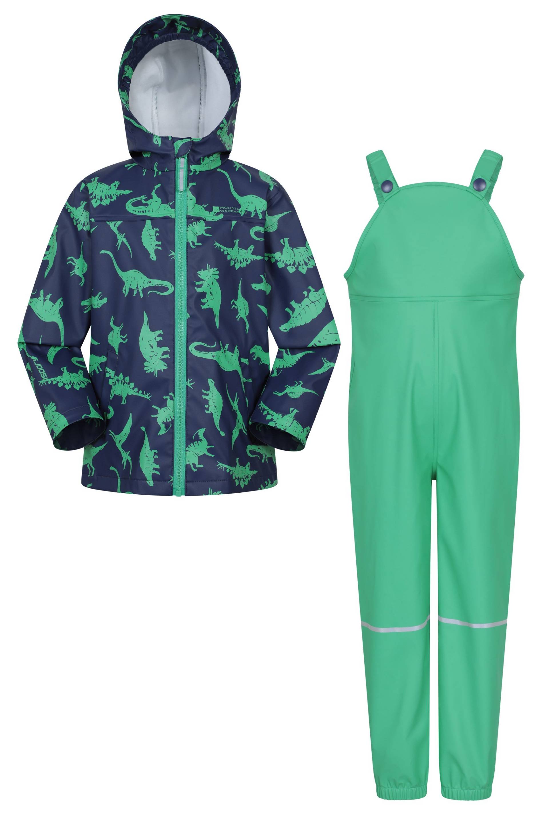 Raindrop Wasserdichte Hose & Jacke - Blau von Mountain Warehouse